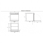 Fisher & Paykel 飛雪 OB60SC5CEX2 60厘米 85公升 嵌入式電焗爐